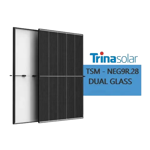 Trina Solar Vertex S+ TSM–NEG9R.28 455W juodu rėmu